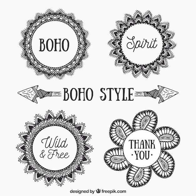 Boho украшения набор