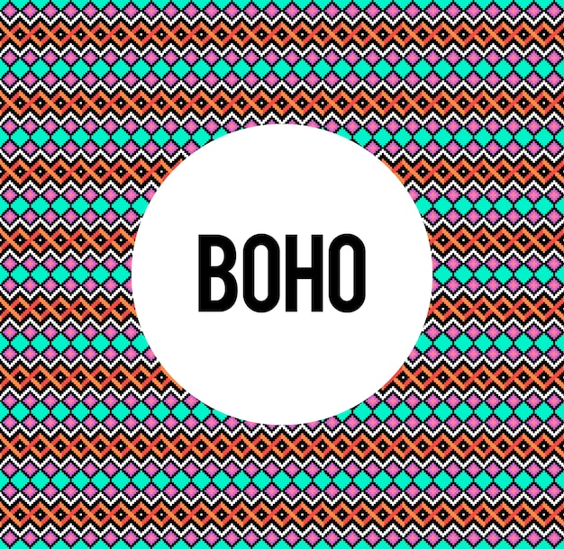 Boho seamless pattern