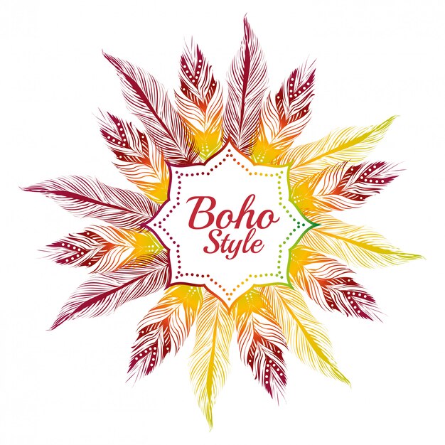 Boho stijl ontwerp