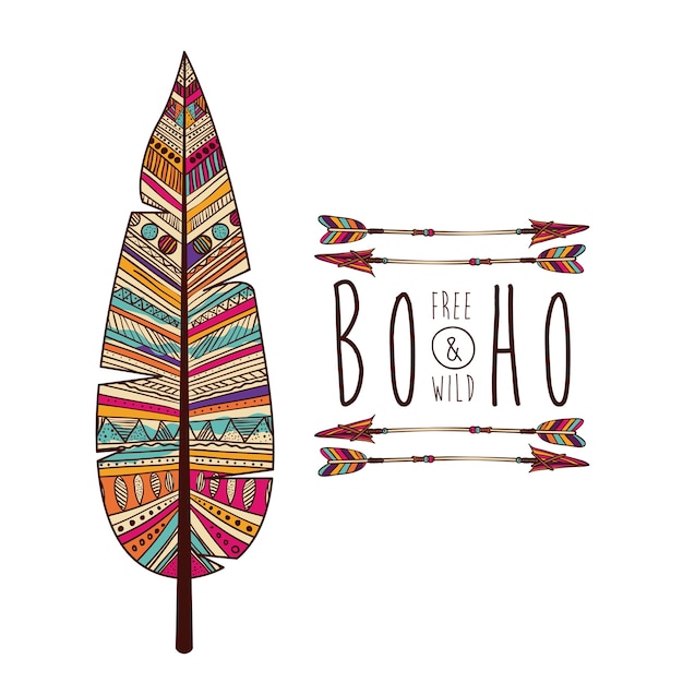 Boho stijl ontwerp