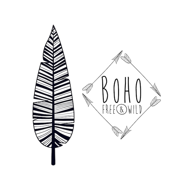 Boho stijl ontwerp