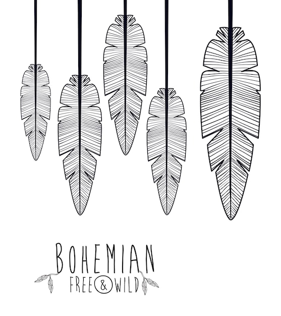 Boho stijl ontwerp