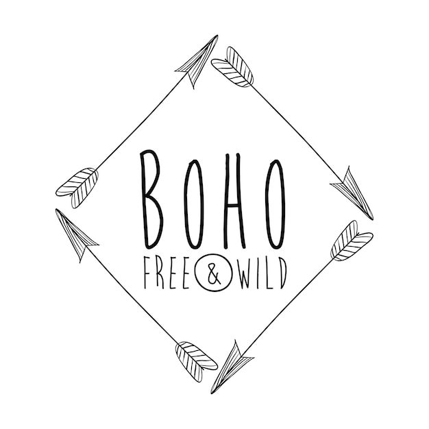 Boho stijl ontwerp