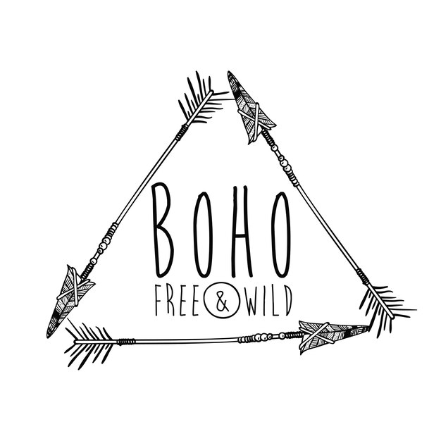 Boho stijl ontwerp