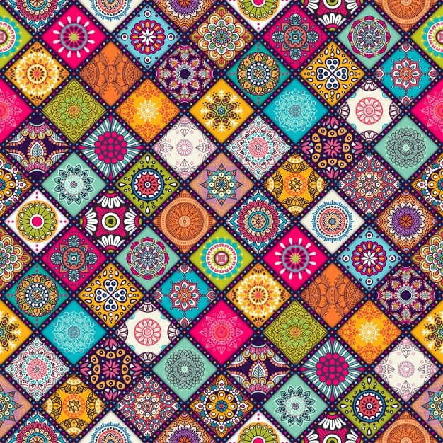 Boho stijl patroon