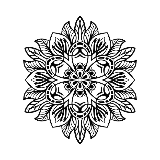 Boho style ornament design mandala