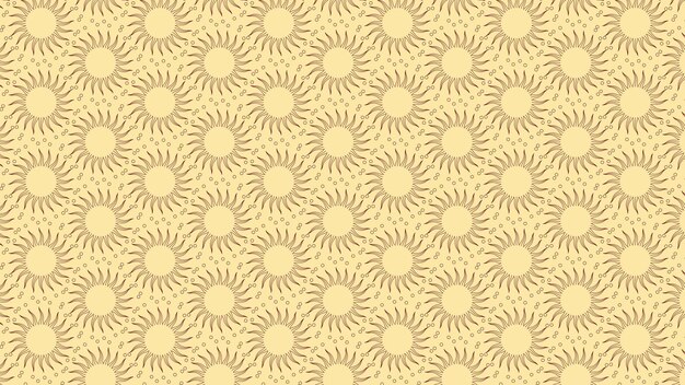 Boho sun seamless pattern