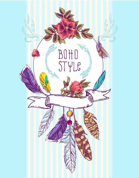 Boho vector illustration