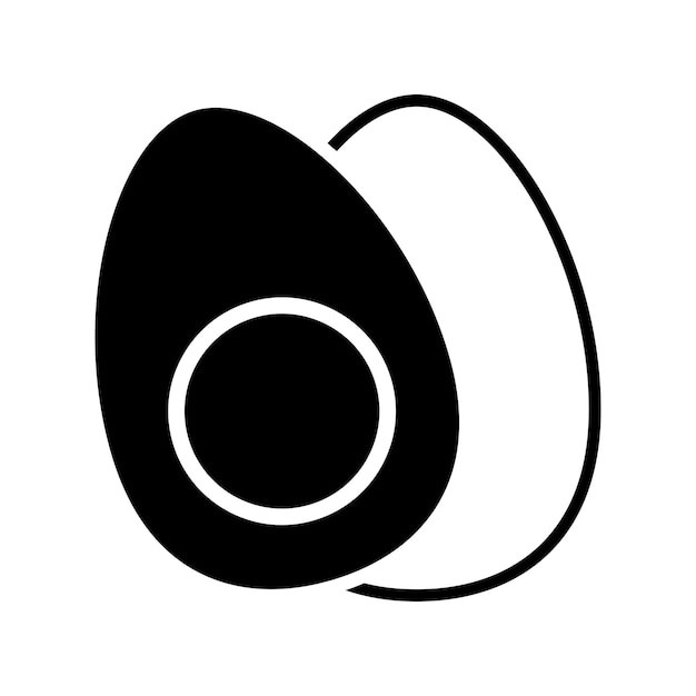 Boiled egg icon vector on trendy design