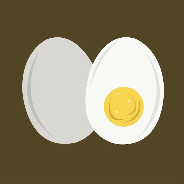 Boiled egg illustration