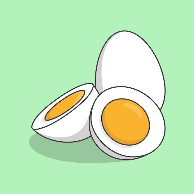 Boil Egg Clipart Vector, Boiled Chicken Eggs, Boiled, Egg, Boiled Eggs PNG  Image For Free Download