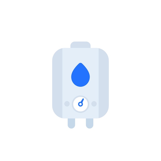 Boiler water heater vector flat icon