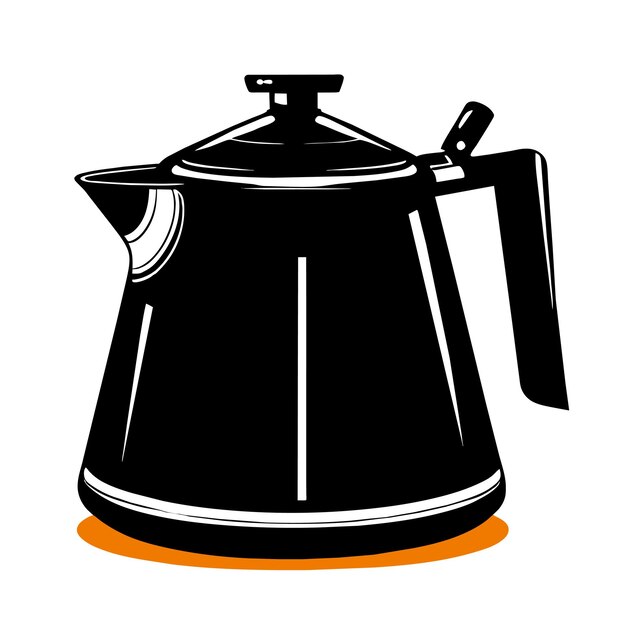 Boiling water in aluminum kettle on gas flame realistic vector illustration