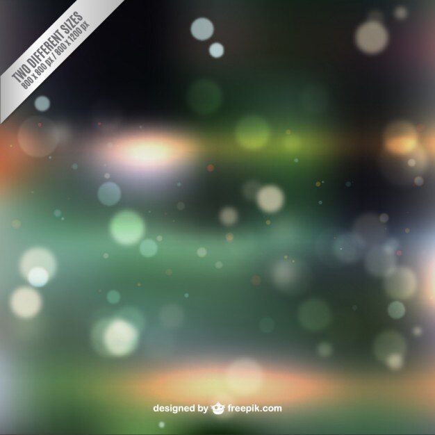 Vector bokeh achtergrond in groene tinten