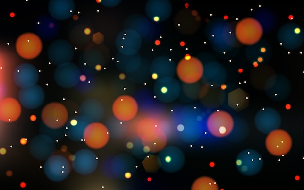 Vector bokeh effect background