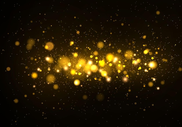 Bokeh effect.  Sparkling magical dust particles.