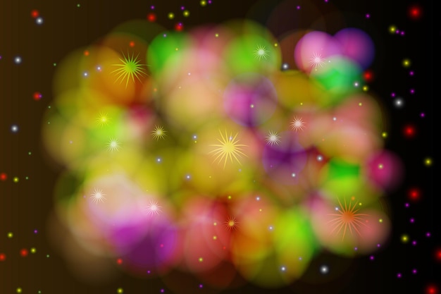 Vector bokeh lichte lichte achtergrond lichte achtergrond vectorillustratie lichte achtergrond banner