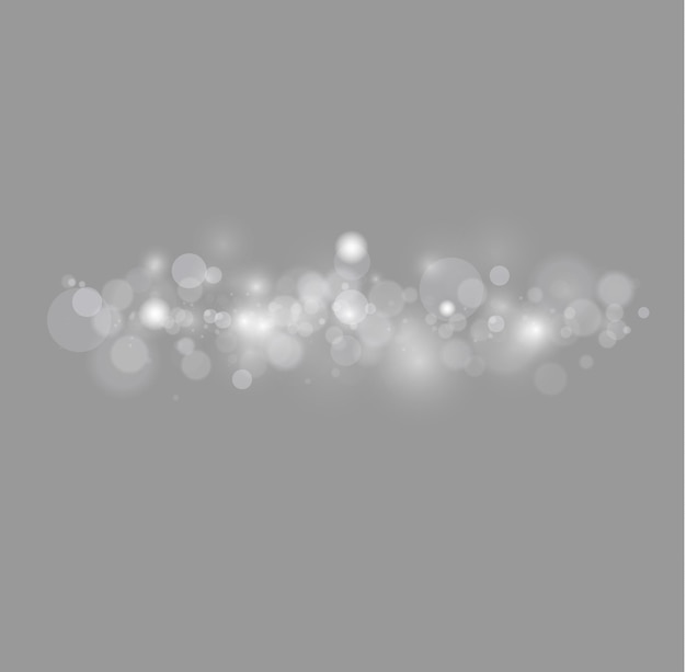 Bokeh-lichten schitteren schittering vervagen stofvonken Sterrenstof lensflare Wazig wit kerstlicht