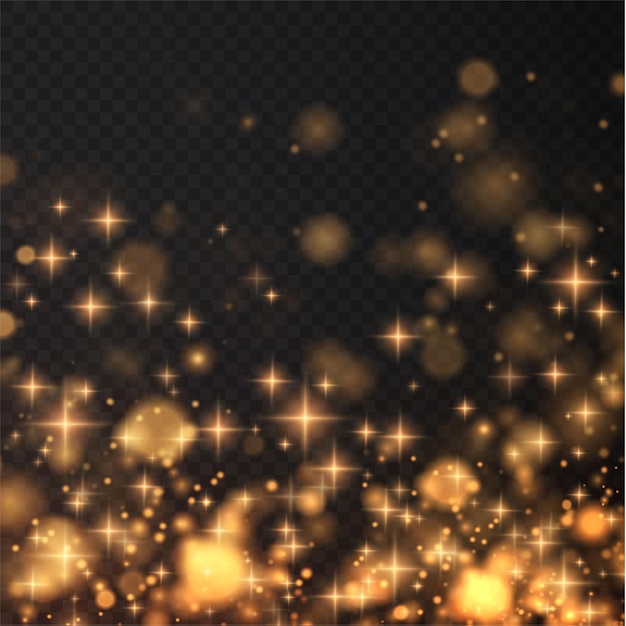 Bokeh light lights effect background Christmas background of shining dust Christmas glowing boke