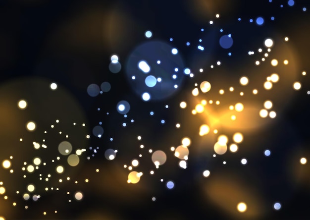 Bokeh lights christmas background