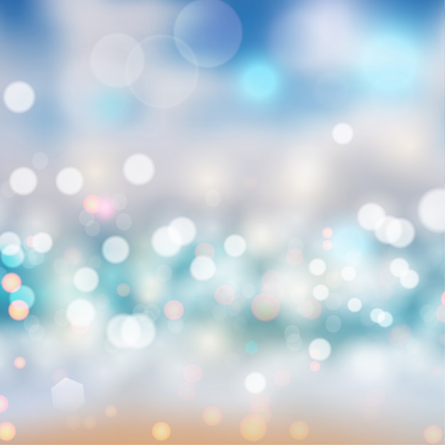 Vector bokeh lights effect gradient background