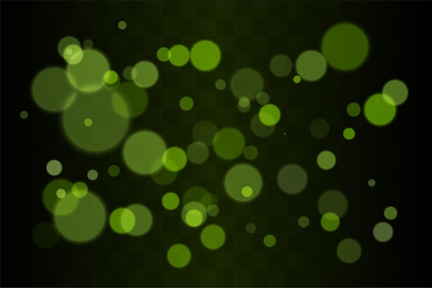 Bokeh set Multiple blurred circles randomly distributed with soft focus Depth created by overlapping transparent layers on dark background