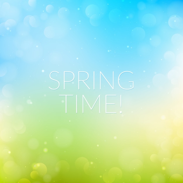 Bokeh spring background