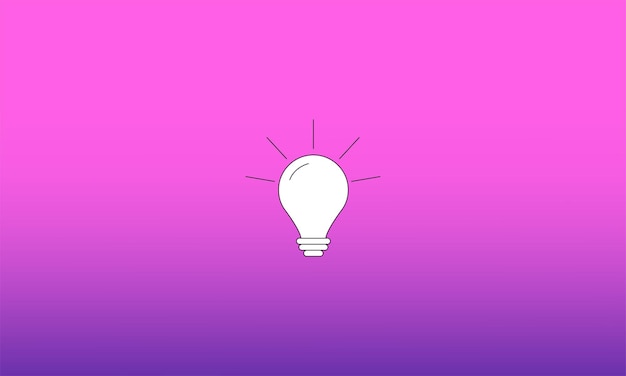 Bol op een roze en paarse achtergrond met kleurovergang Concept van innovatie en ondernemende vrouwen Vectorillustratie