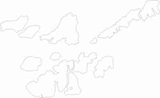 Vector bolama guinea bissau outline map