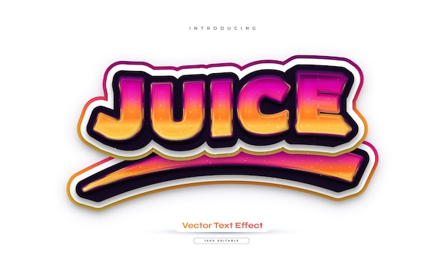 Vector bold 3d and colorful editable text style effect