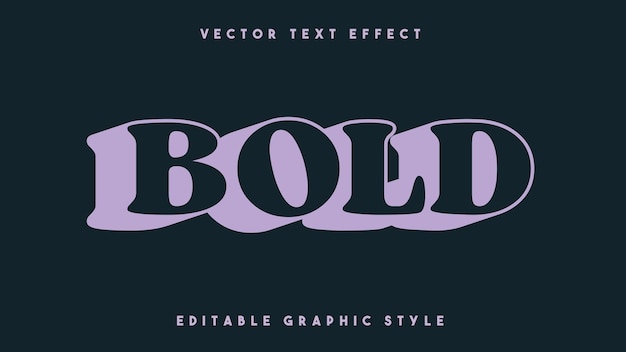 Vector bold 3d eps vector text effect
