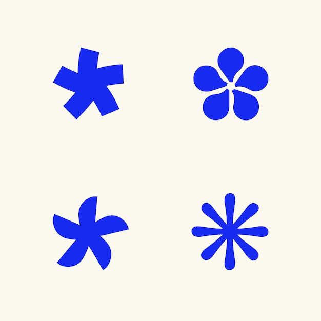 Bold abstract asterisk logo merk moderne icoon vol6