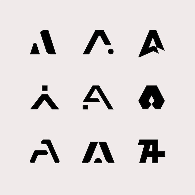 Смелое резюме Логотип Марка Современная икона