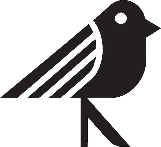 Vettore bold bird logo design con illustrazione e tipografia di piume sorprendenti