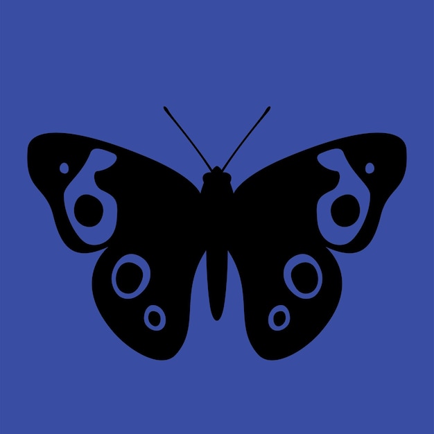 大胆な黒蝶のタトゥー