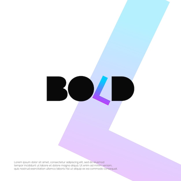 Bold Black Flow Logo Design Vector