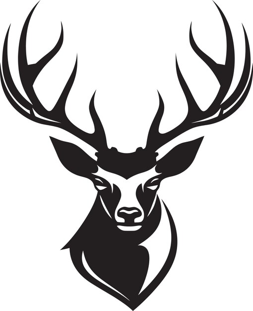 印象的なブランドアイデンティティのための大胆な鹿のロゴコンセプト