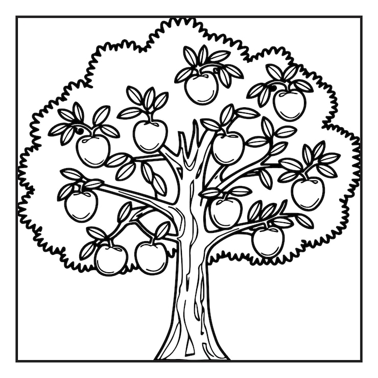 Vector bold and easy coloring pages