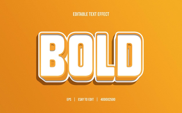 Vector bold editable text effect eye-catching easy to customize