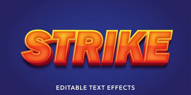 Bold editable text effects