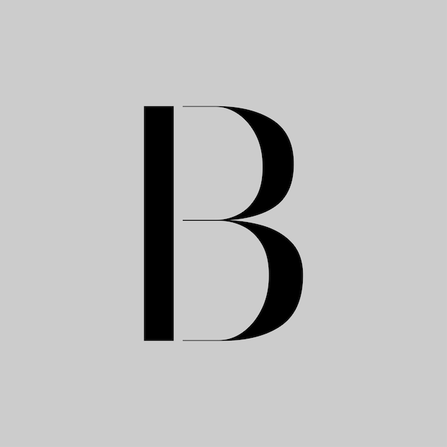 Bold Elegant Logo letter B