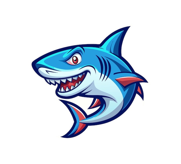 bold and fearless shark logo