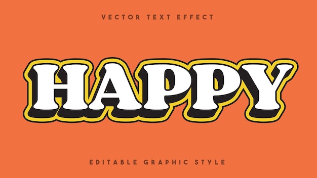 Bold and fun layered EPS vector text effect