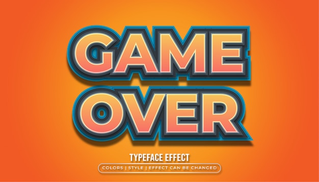 Bold Game Text  Effect