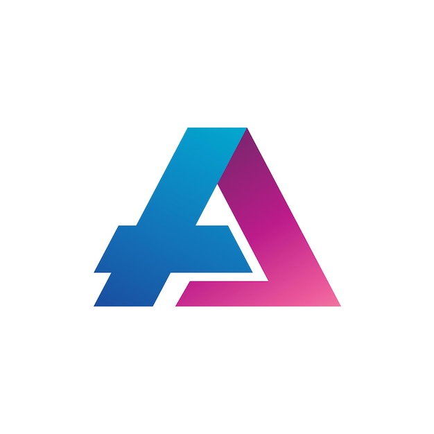 Vector bold letter a logo