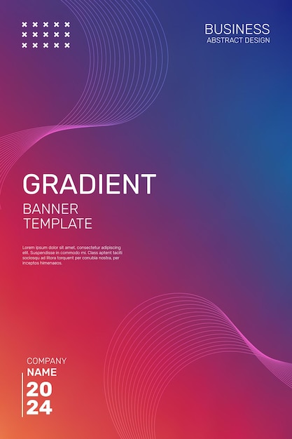 Bold Red and Blue Gradient Vector Background