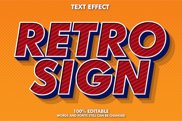 Bold retro font effect for vintage poste, banner and flyer