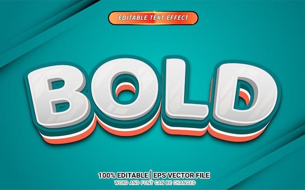 Bold retro vintage style 3d vector font effect editable template design