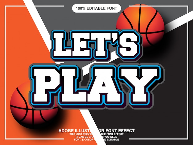 Vector bold sport editable typography font effect