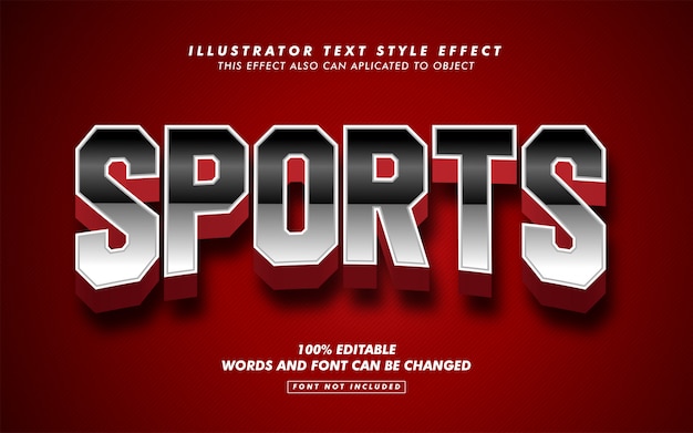 Bold Sport Text Style Effect Mockup